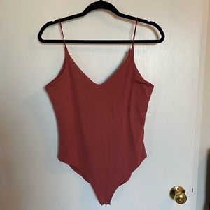 Mauve colored bodysuit